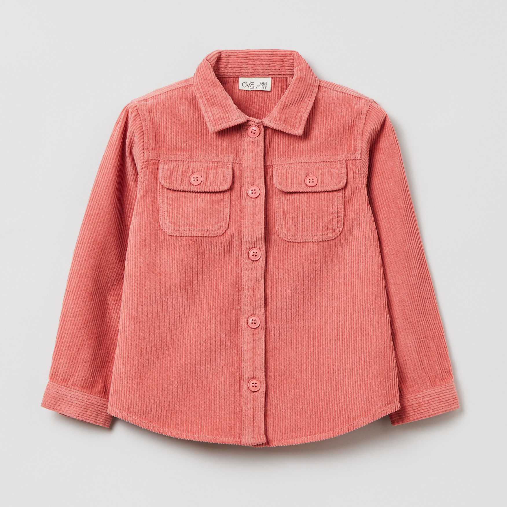 

Рубашка OVS 1319993-261 140 см Pink