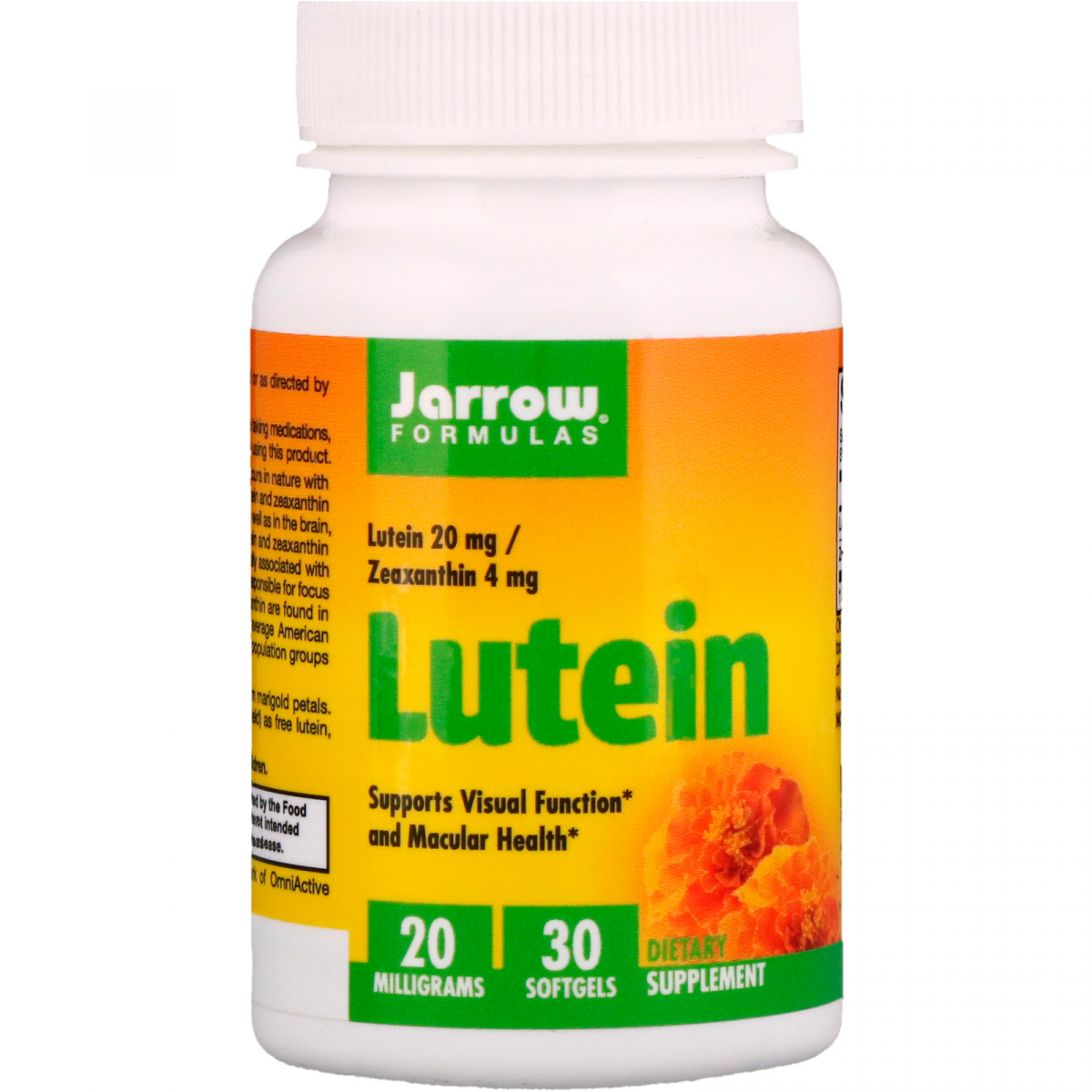 

Лютеин Jarrow Formulas (Lutein) 20 мг 30 капсул