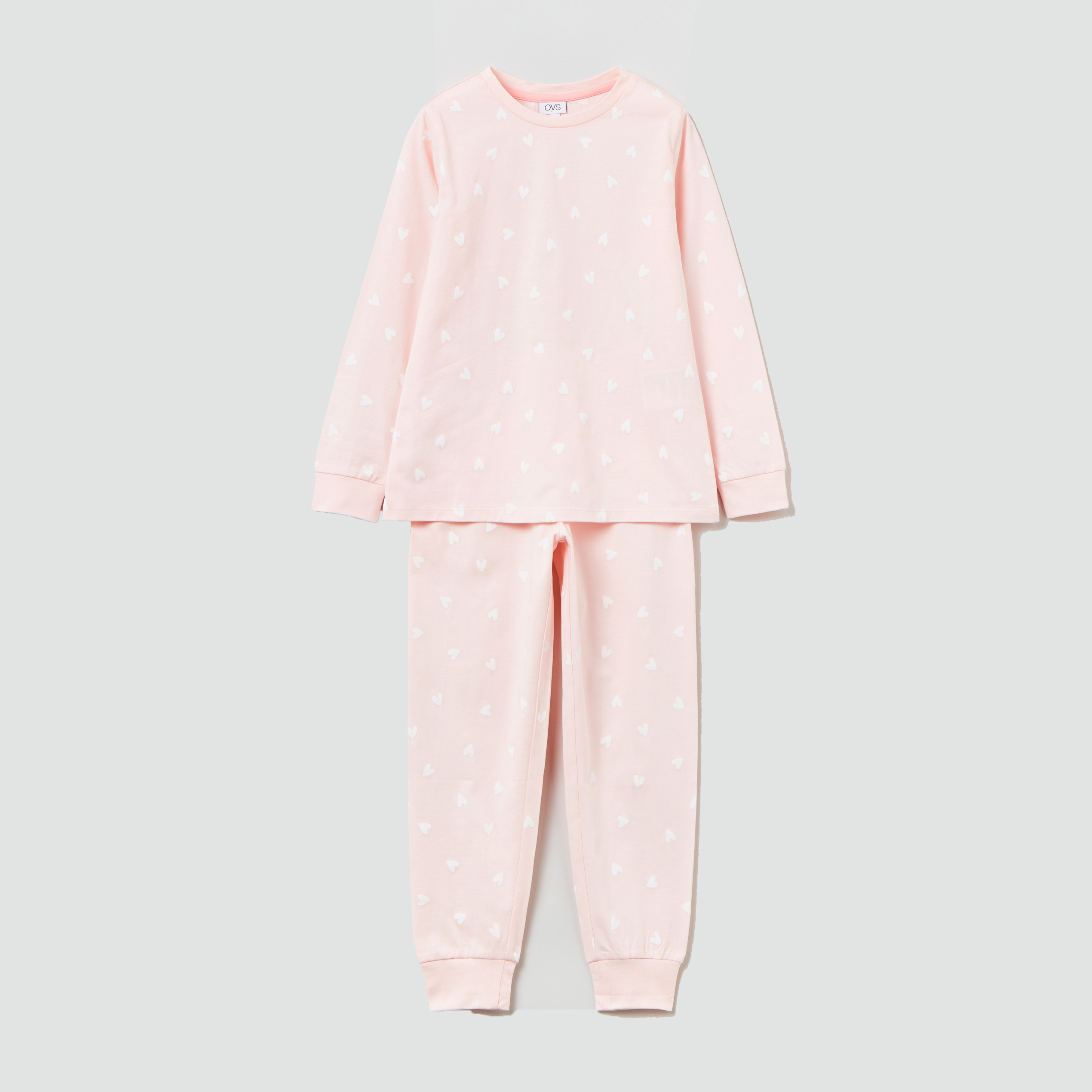 

Пижама (футболка с длинными рукавами + штаны) OVS 1336208-261 134 см Pink