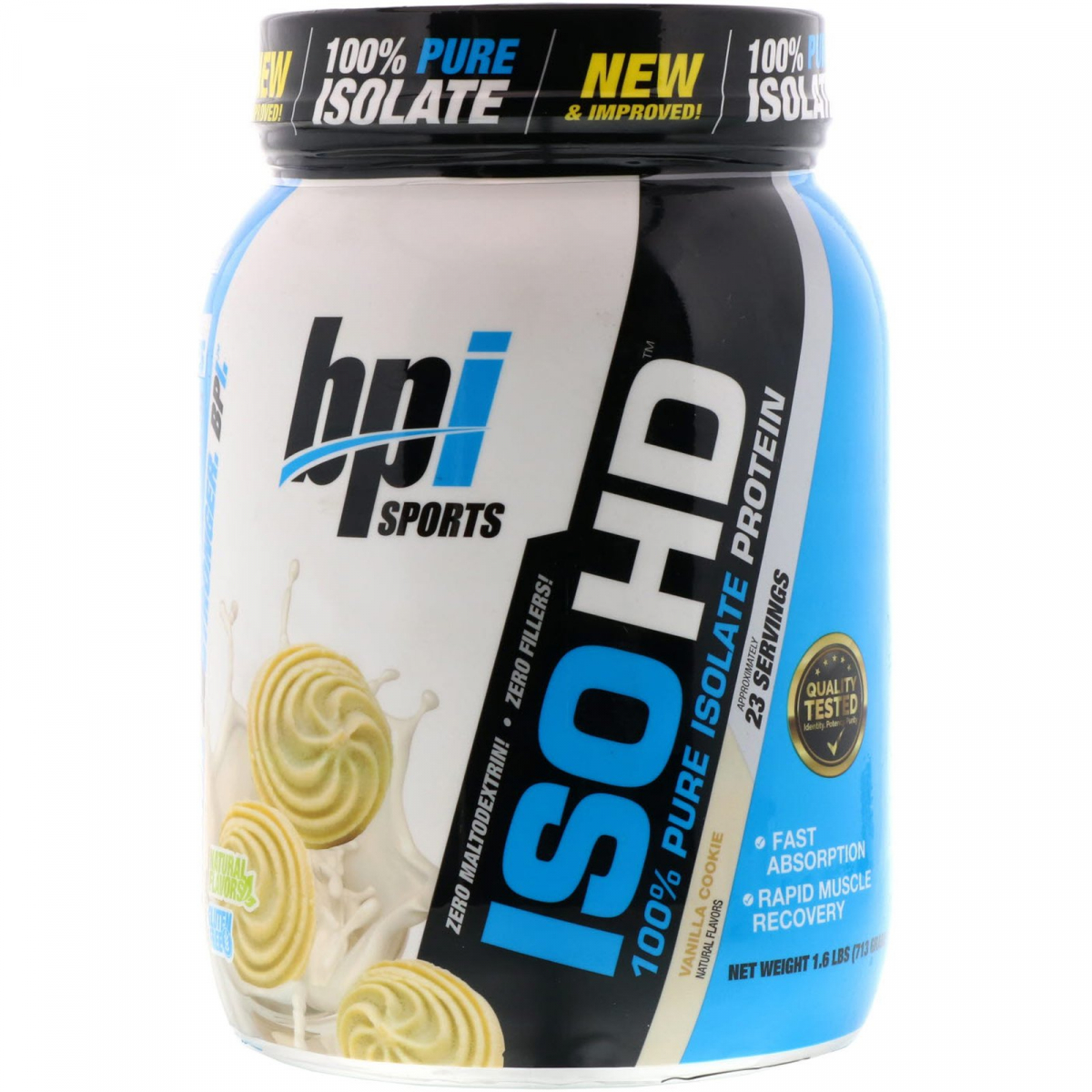 

Изолят протеина вкус ванильного печенья BPI Sports (Sport ISO HD 100% Pure Isolate Protein) 713 г