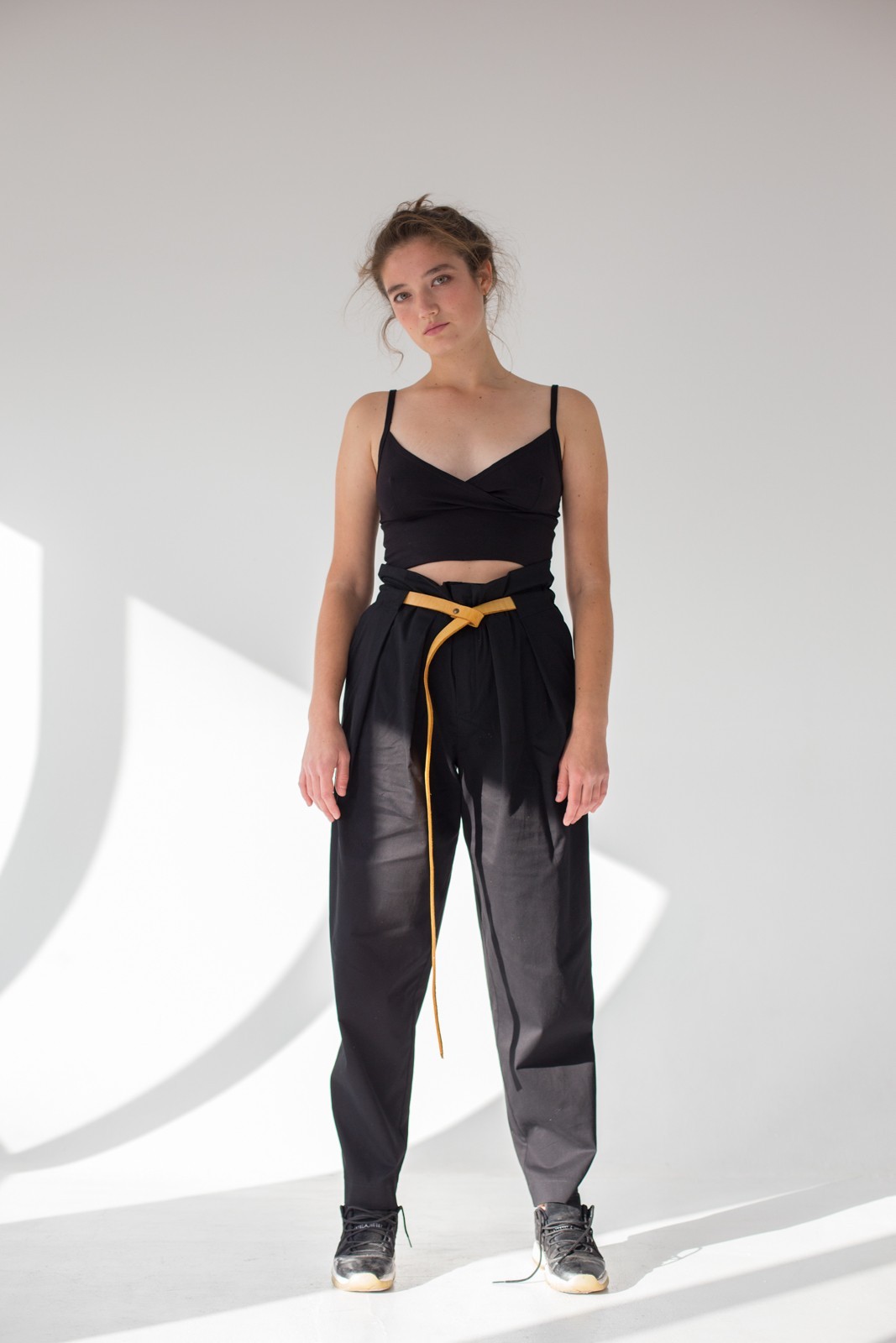 

Брюки со складками Sedletskaya  котон черные, Брюки со складками Sedletskaya One Size котон черные