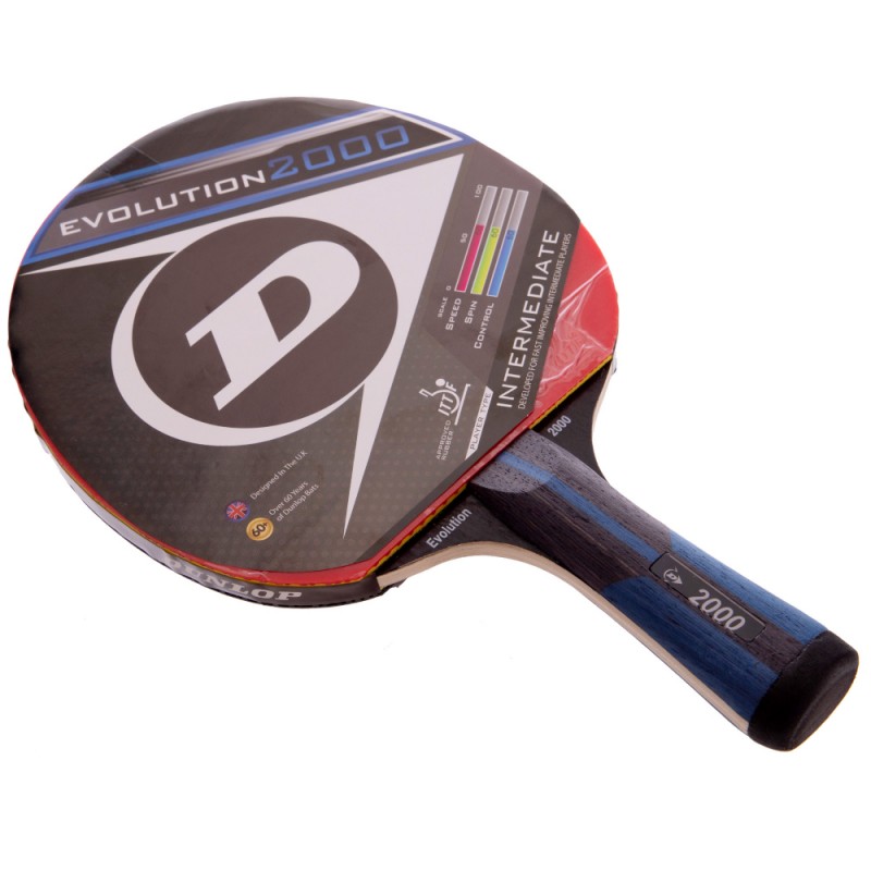

Ракетка для настольного тенниса Dunlop Evolution 2000, код: MT-679198-S52