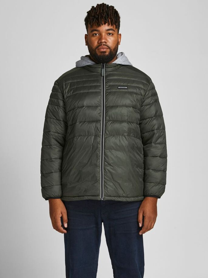 

Куртка Jack & Jones PLUS JJEACE PUFFER COLLAR PS NOOS  Серый 12194740-Forest Night, Куртка Jack & Jones PLUS JJEACE PUFFER COLLAR PS NOOS 4XL Серый 12194740-Forest Night