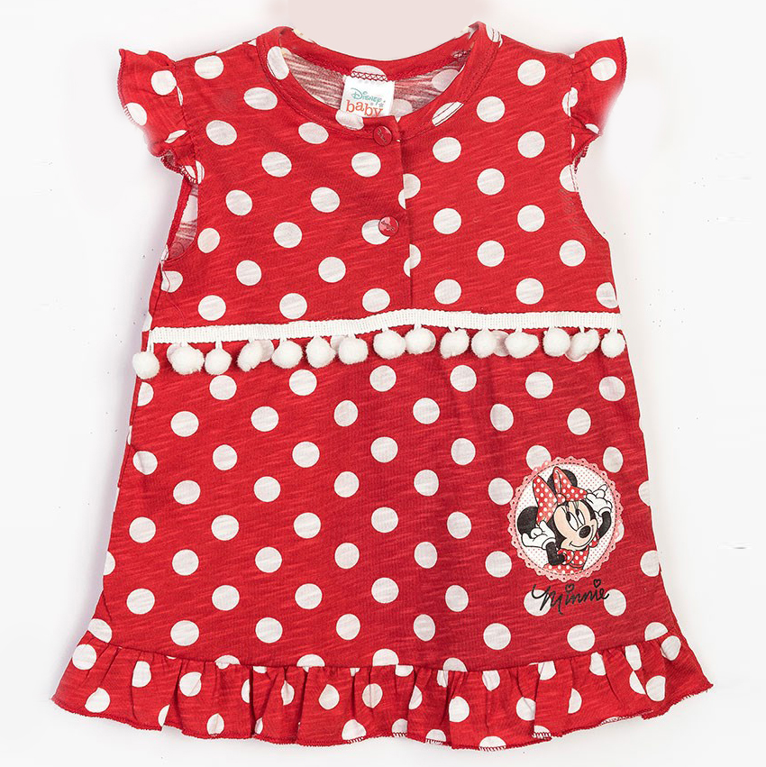 Акція на Платье Disney Minnie Mouse MN15547 68-74 см Красное (8691109785589) від Rozetka UA