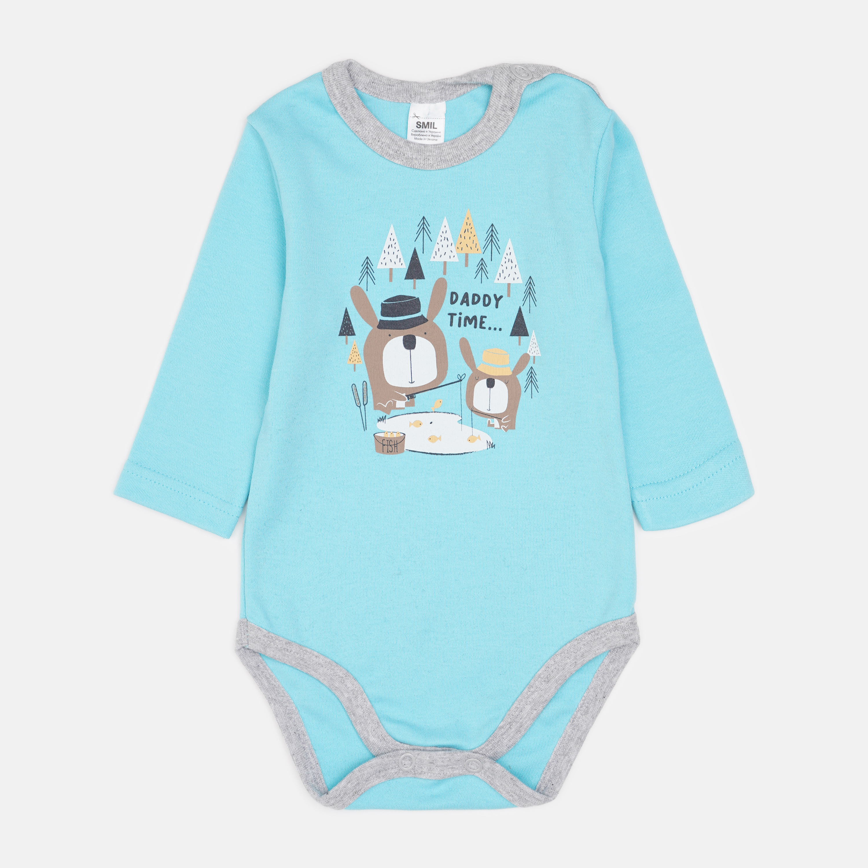 

Боди Smil Daddy'S Time 102488 68 см Бирюзовое