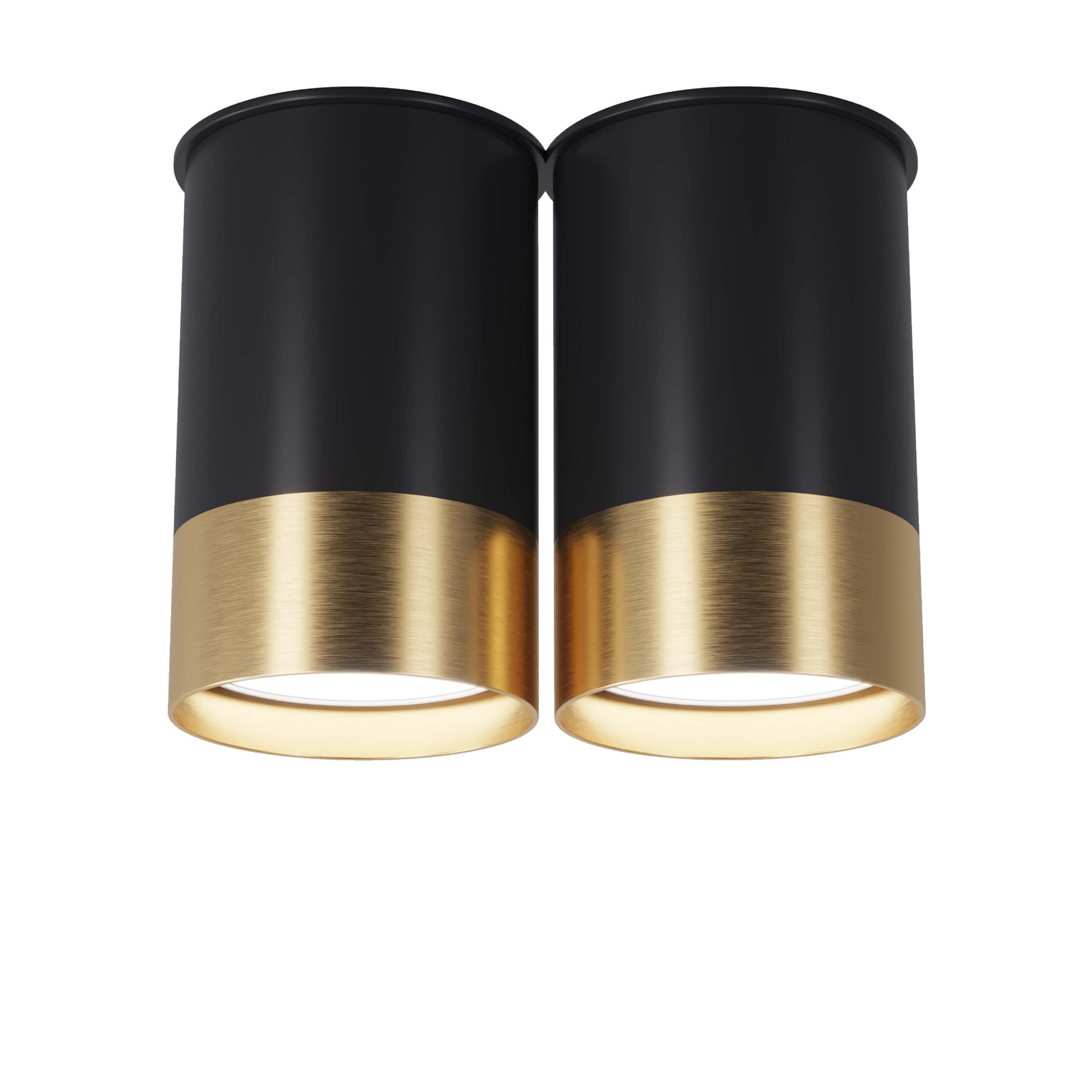 

Точечный спот PikArt BP Black / White Gold двойной, арт. 25595-1