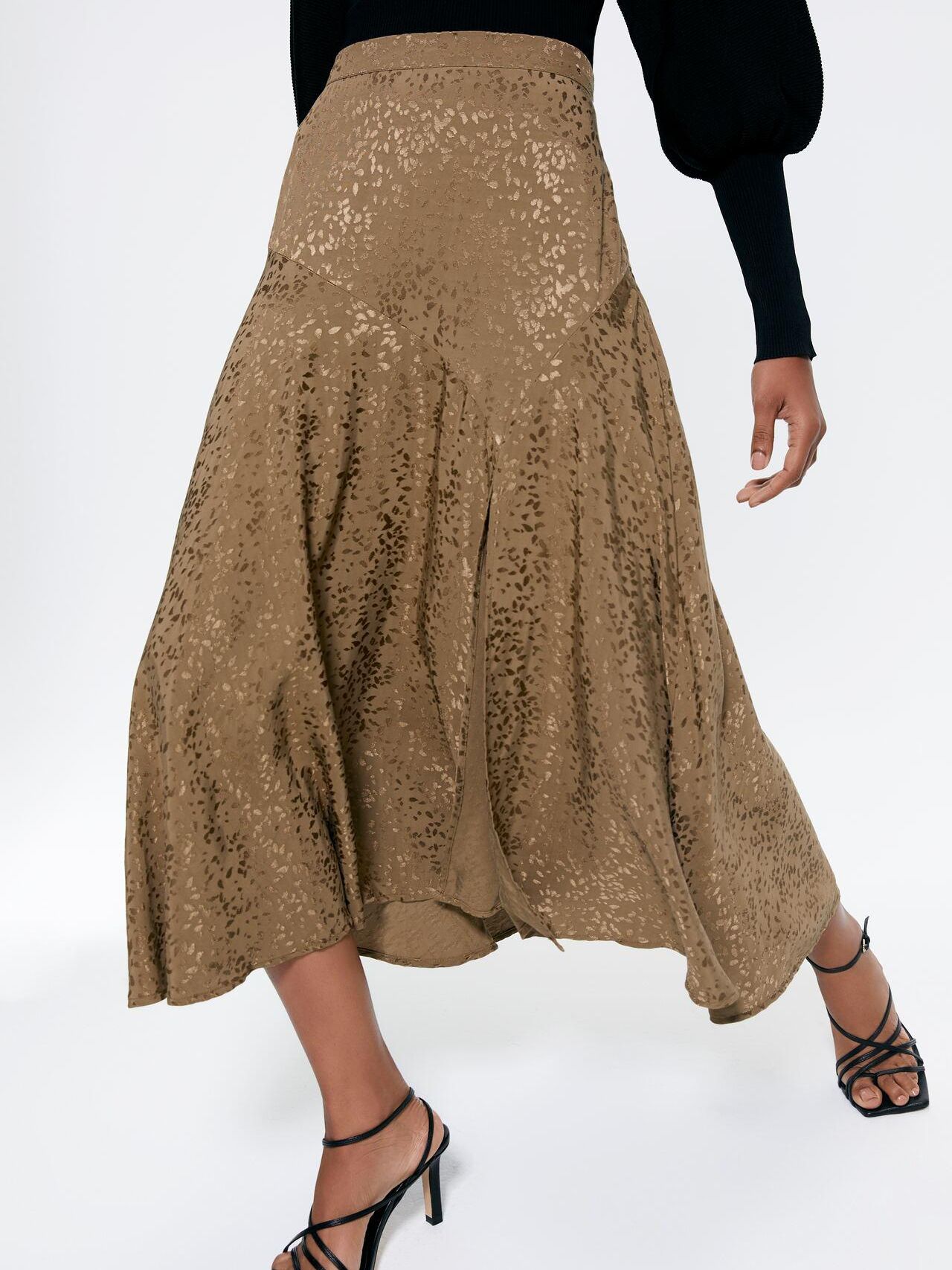 

Юбка Zara 1165/189/510-ACXI XL Темно-бежевая
