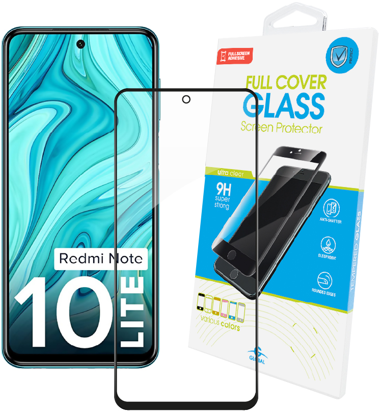 

Защитное стекло Global Full Glue для Xiaomi Redmi Note 10 Lite Black