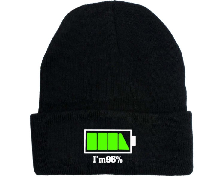 

Шапка Jsstore Power 95% Заряд Батарейки Черная