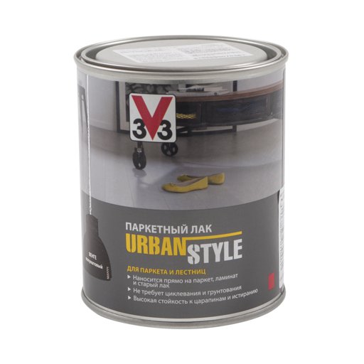 

Лак для паркета V33 Urban Style венге 0,75 л (11764760)