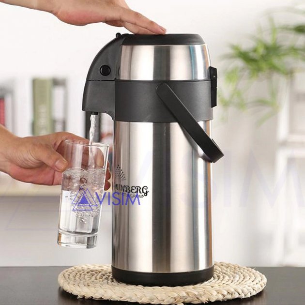 

Термос Crownberg CB-5.0LS с насосом нержавеющая сталь 5000 мл Стальной (TRG-17569)