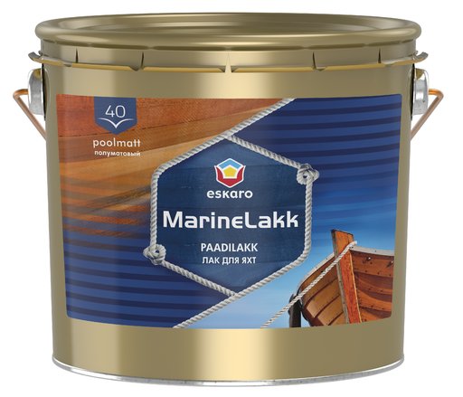 

Лак яхтный Eskaro Marine Lak полуматовый 2,4 л (11870152)