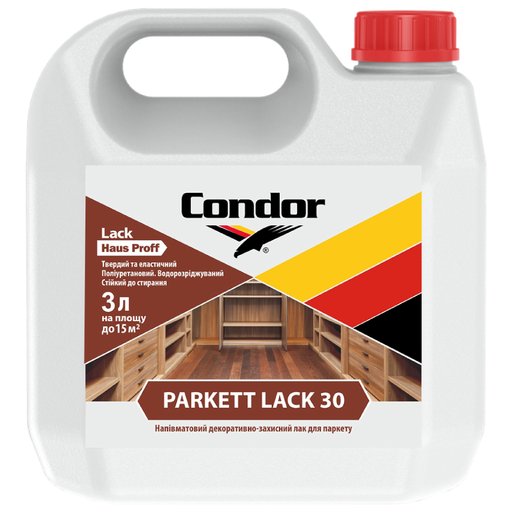 

Лак для паркета Condor HausProff 3 л (11899685)