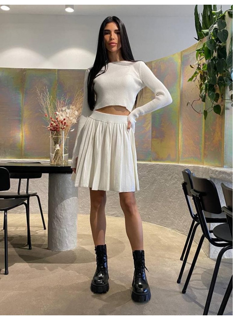 

Костюм тёплый Bala юбка с кофтой Modern Boutique молочный,  КО9028, Костюм тёплый Bala юбка с кофтой Modern Boutique молочный, S КО9028
