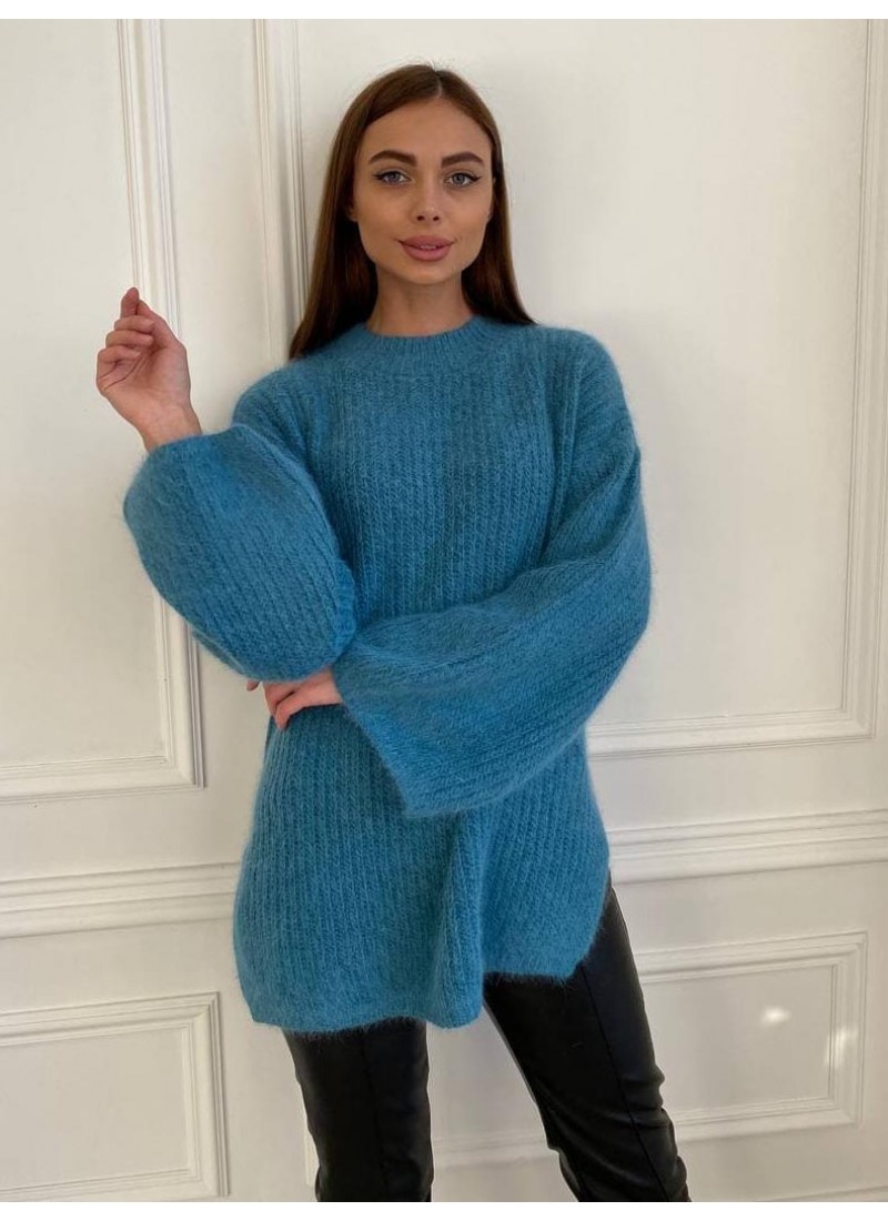

Свитер вязанный 2507# Modern Boutique бирюзовый,  СВ2507, Свитер вязанный 2507# Modern Boutique бирюзовый, one size СВ2507