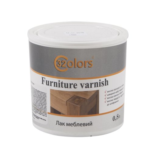 

Лак мебельный полуматовый 32 Color 0,8 л (11623192)