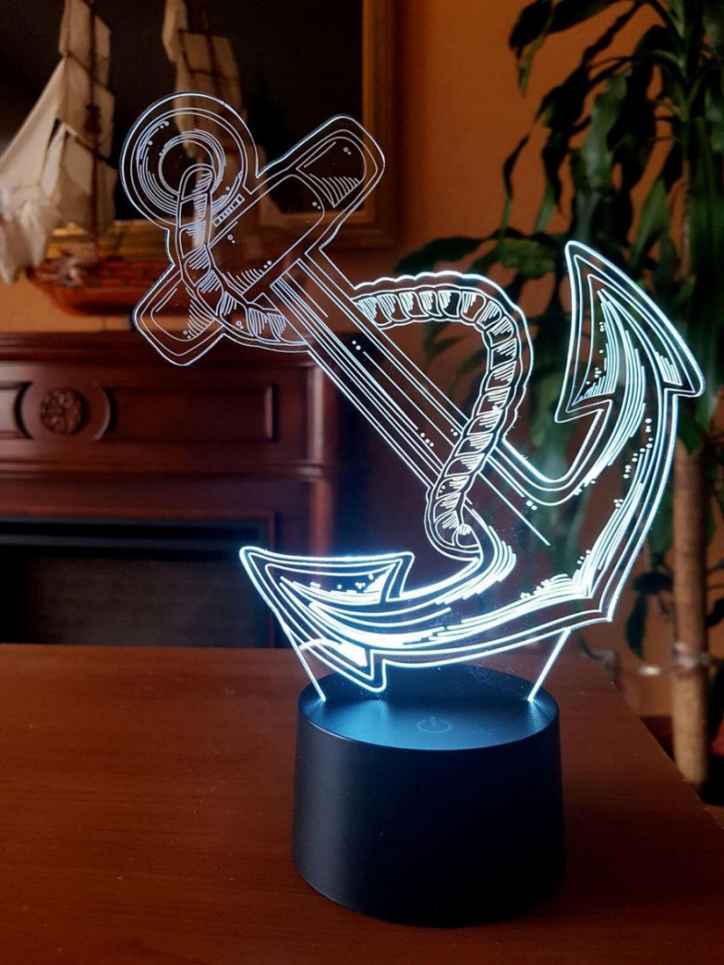 

Детский ночник - светильник ночник "Якорь" 3DTOYSLAMP