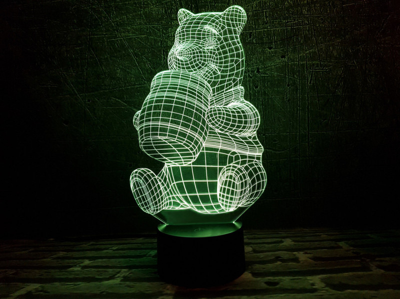 

Детский ночник - светильник "Винни-Пух" 3DTOYSLAMP