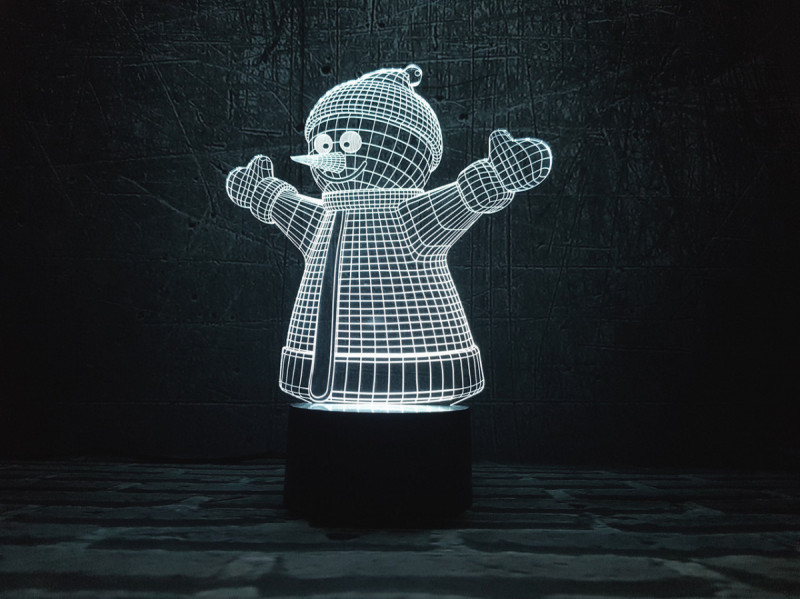 

Сменная пластина для 3D Светильников "Снеговик " 3DTOYSLAMP