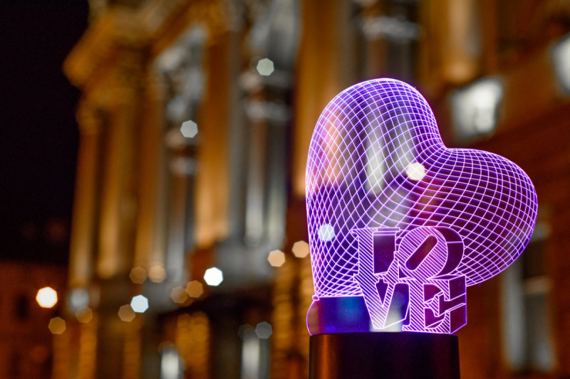 

Детский ночник - светильник "Сердце LOVE" 3DTOYSLAMP