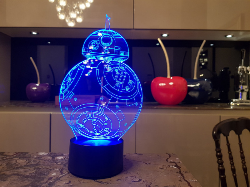 

Сменная пластина "BB 8" для 3D светильников 3DTOYSLAMP
