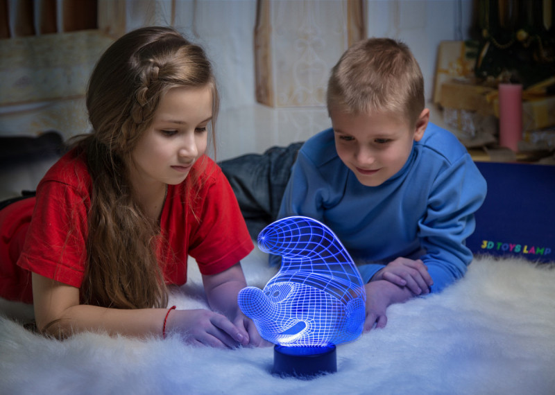 

Детский ночник - светильник "Смурфик" 3DTOYSLAMP