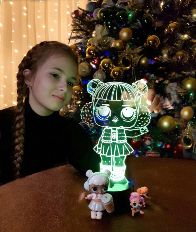 

Детский ночник -светильник «LOL 3» 3DTOYSLAMP