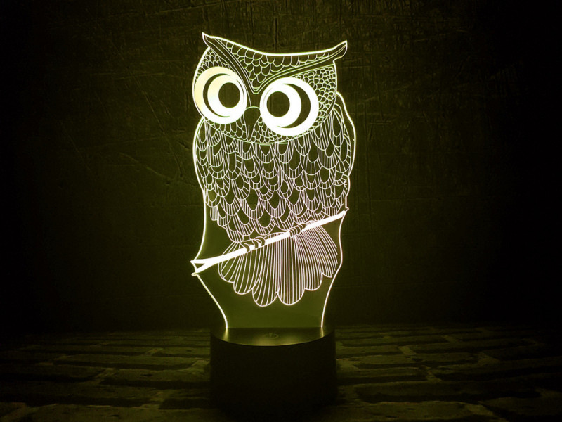 

Сменная пластина для 3D ламп "Сова" 3DTOYSLAMP