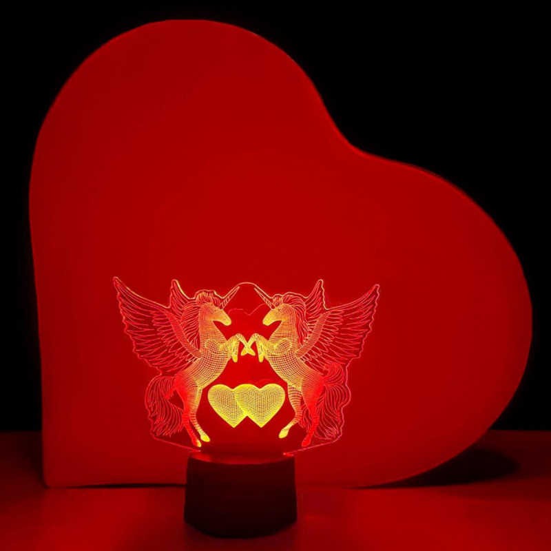 

3D ночник "Влюбленные пегасы" 3DTOYSLAMP