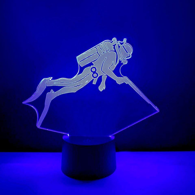 

3D ночник "Аквалангист" 3DTOYSLAMP