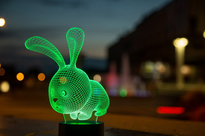 

Детский ночник - светильник "Кролик" 3DTOYSLAMP