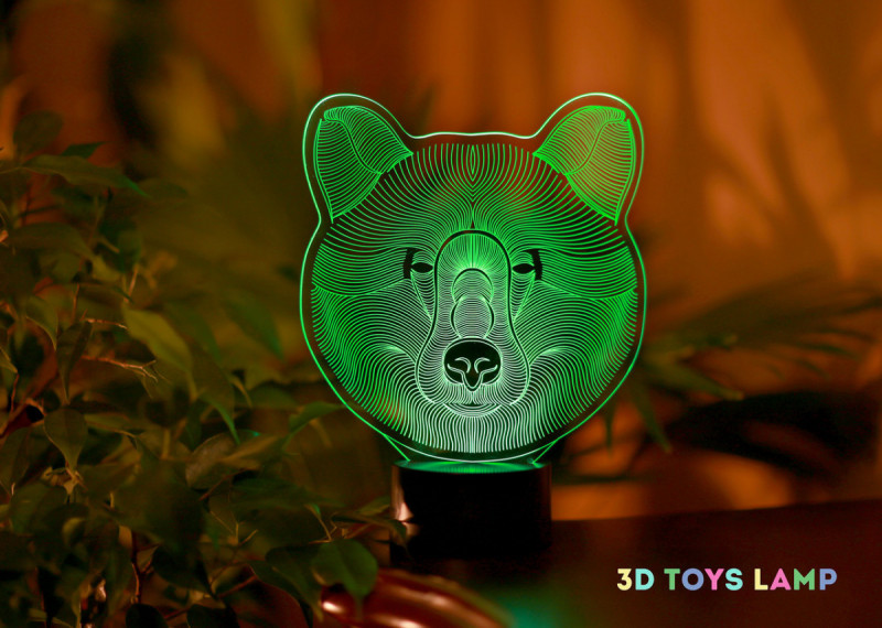 

3D ночник "Медведь" 3DTOYSLAMP