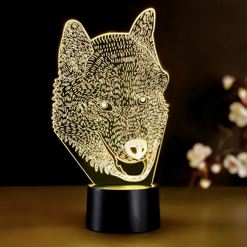 

3D ночник "Волк 4" 3DTOYSLAMP