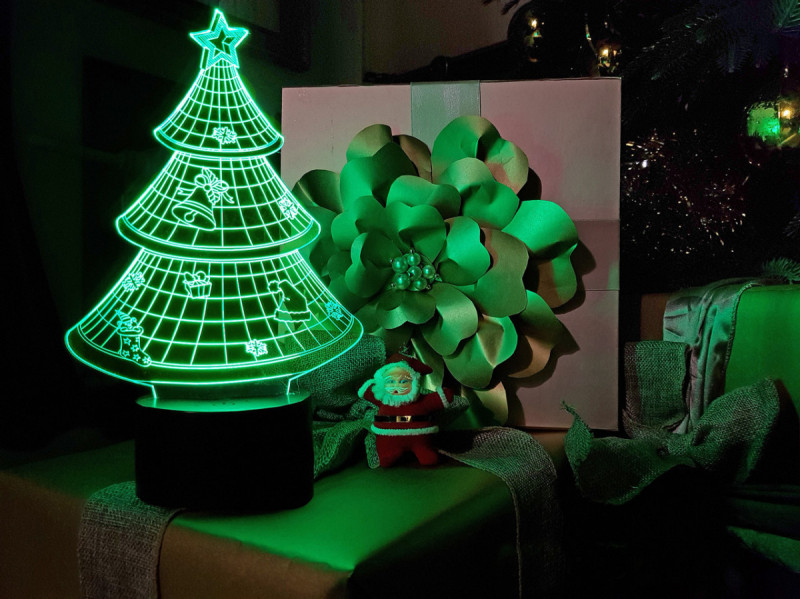 

Детский ночник - светильник "Елочка" 3DTOYSLAMP