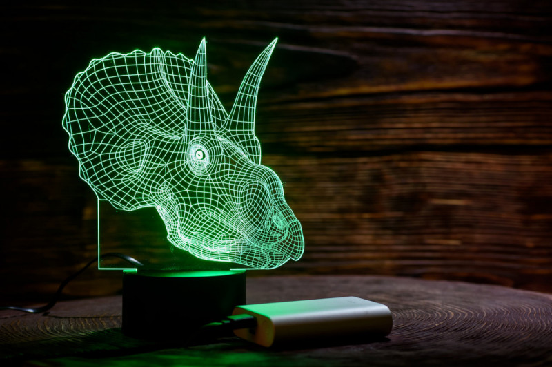 

3D Ночник "Трицераптор" 3DTOYSLAMP