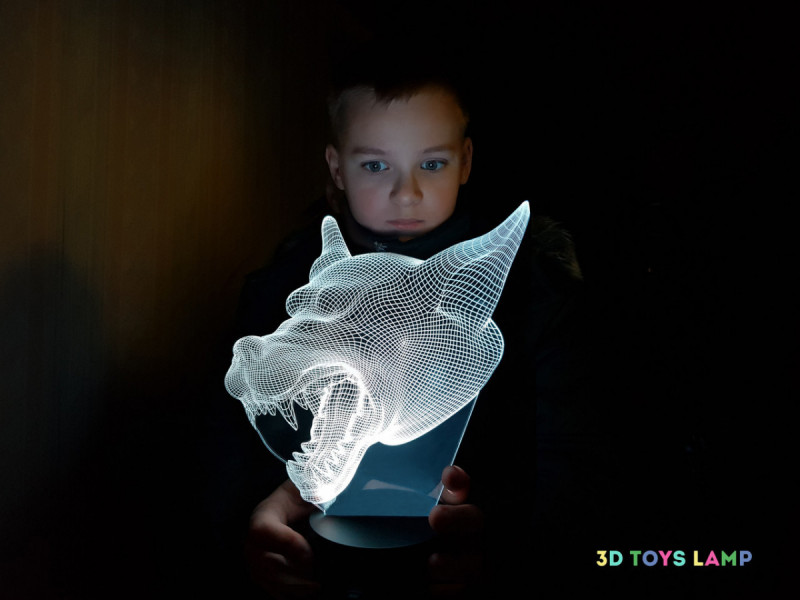 

Детский ночник - светильник "Волк 3" 3DTOYSLAMP
