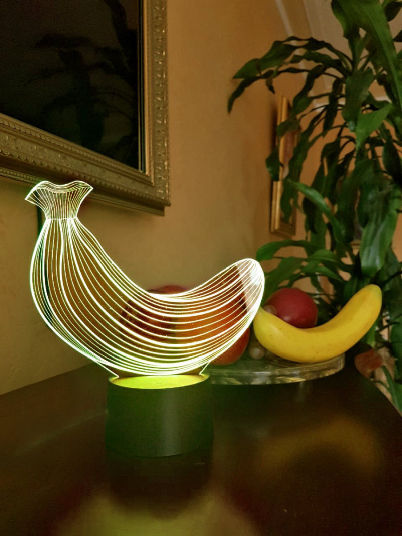 

Сменная пластина для 3D светильников "Банан" 3DTOYSLAMP