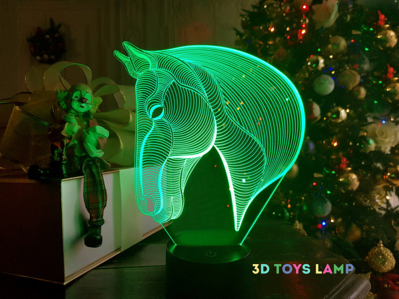 

Детский ночник - светильник "Лошадка 3" 3DTOYSLAMP
