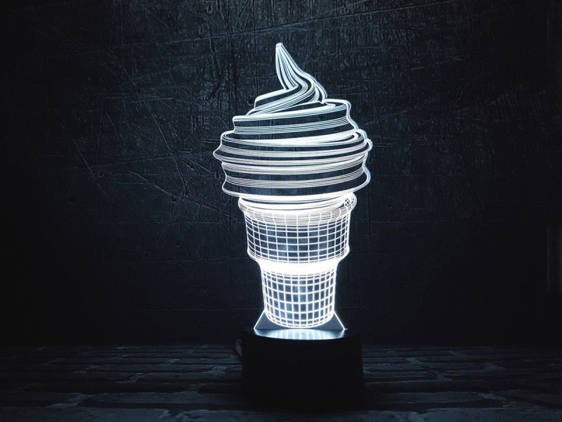 

Детский ночник - светильник "Мороженое" 3DTOYSLAMP
