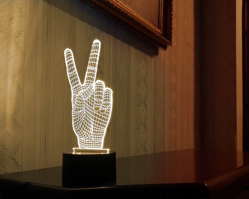 

Детский ночник - светильник "Привет" 3DTOYSLAMP