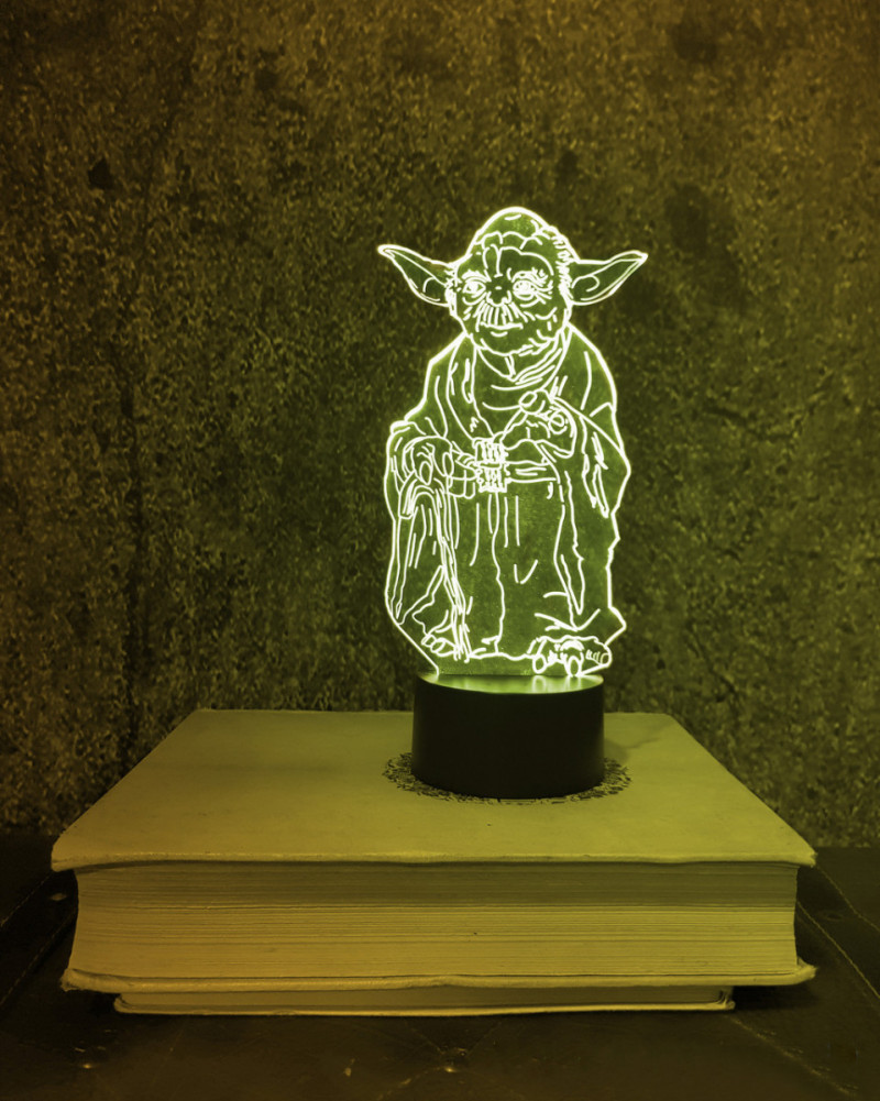 

Ночник - светильник детский "Йода" 3DTOYSLAMP