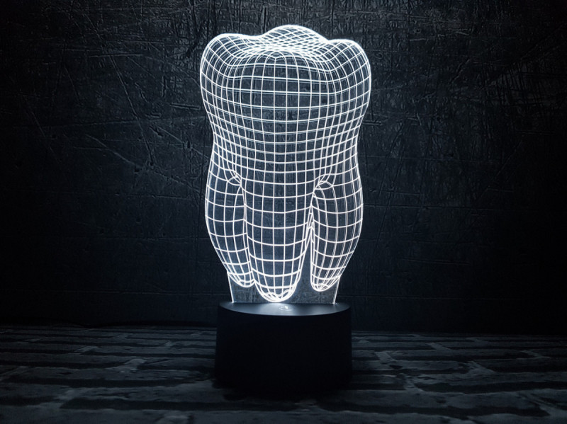 

3D ночник "Зуб" 3DTOYSLAMP