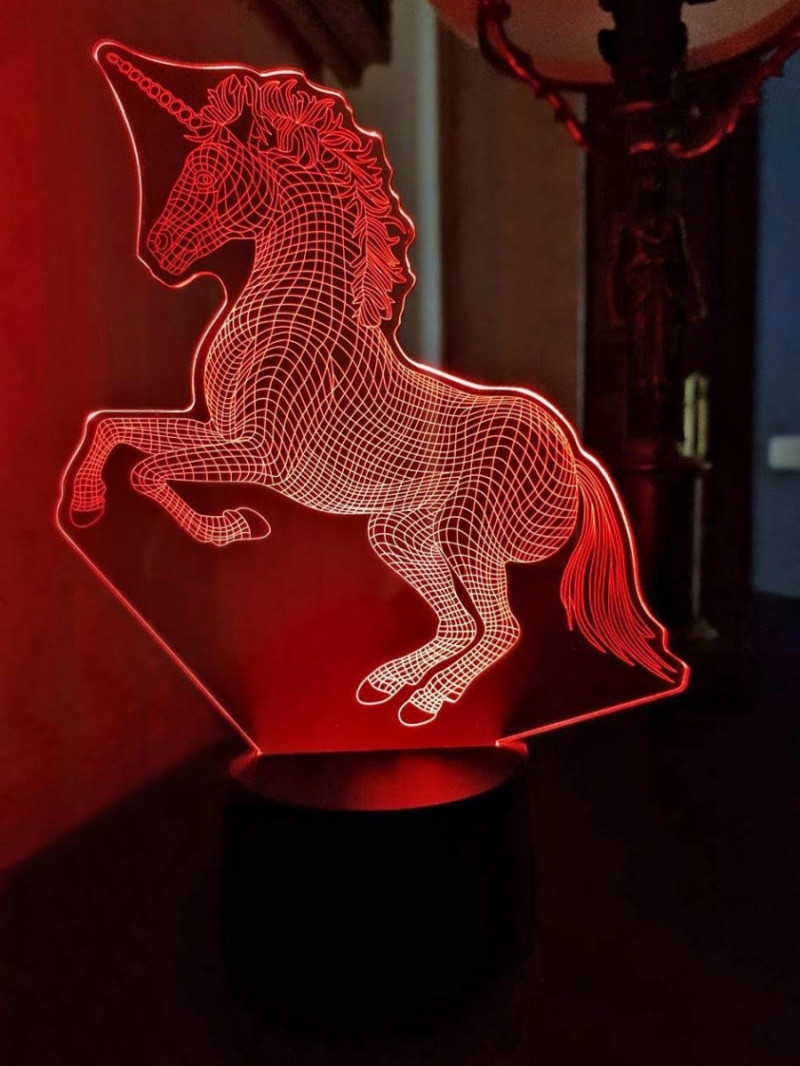 

3D светильник 3DTOYSLAMP Единорог 3