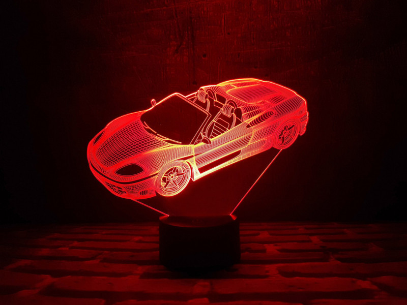 

3d светильник на подарок "Автомобиль 3" 3DTOYSLAMP