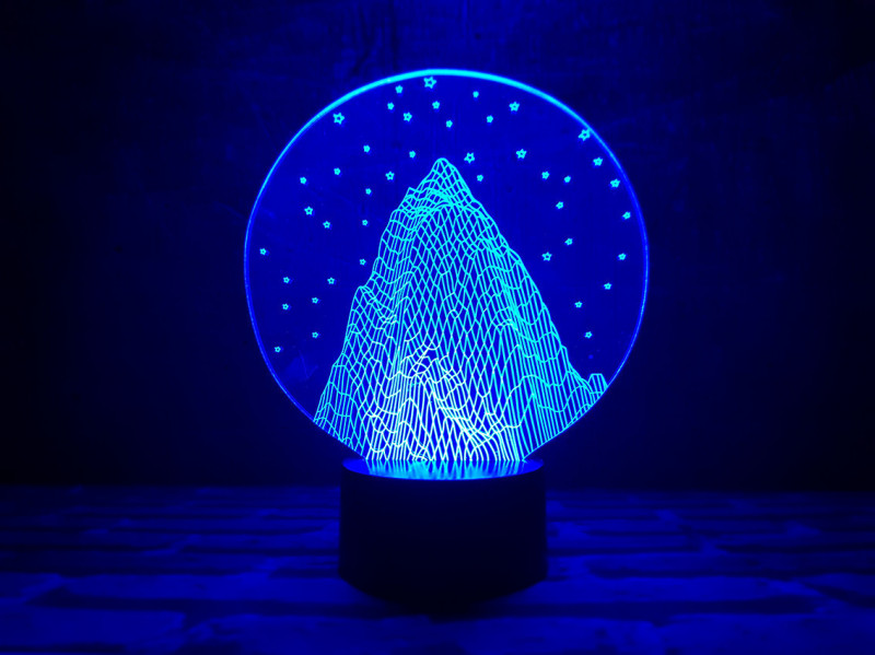 

Детский ночник - светильник "Эверест" 3DTOYSLAMP