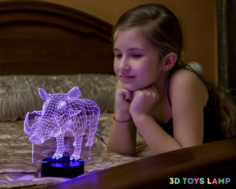 

Детский ночник "Пумба" 3DTOYSLAMP