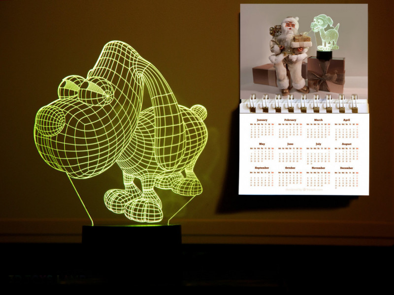 

Сменная пластина для 3D светильников "Пёсик" 3DTOYSLAMP