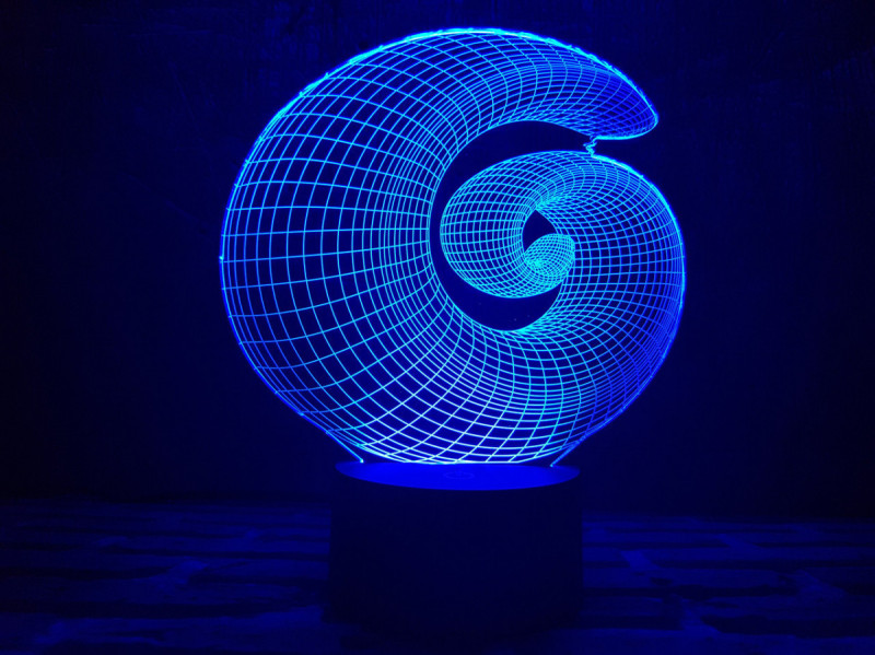 

Детский ночник - светильник "Спираль" 3DTOYSLAMP
