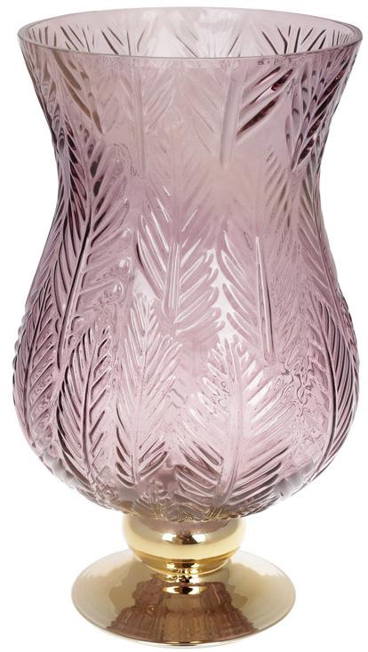 

Ваза декоративная Ancient Glass Розалин 19х20х35см, фиолетовое стекло