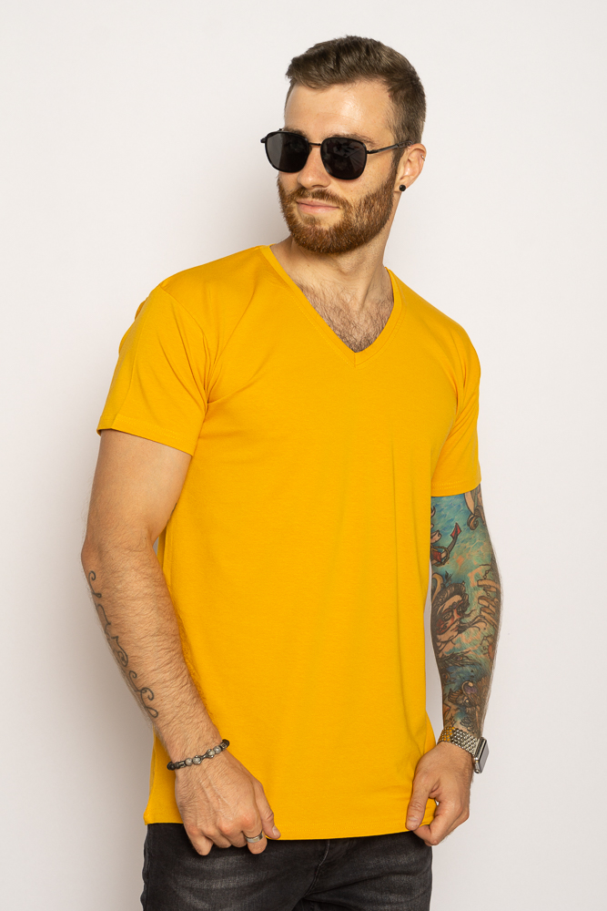 

Футболка с V-образным вырезом 85F297 (Желтый) ToS  Размер цвет Желтый, Футболка с V-образным вырезом 85F297 (Желтый) ToS XL Размер цвет Желтый